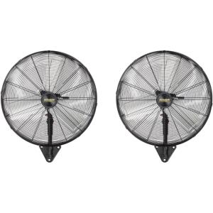 imageROVSUN 24 Wall Mounted Fan High Velocity Industrial Wall Fan Max 6170 CFM Wide Angle Oscillating Commercial Ventilation Use Suit for Garage Shop Greenhouse Gym302pack