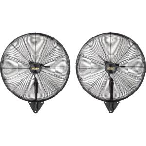 imageROVSUN 24 Wall Mounted Fan High Velocity Industrial Wall Fan Max 6170 CFM Wide Angle Oscillating Commercial Ventilation Use Suit for Garage Shop Greenhouse Gym242pack