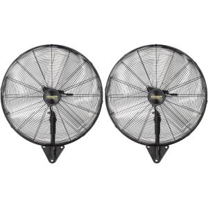 imageROVSUN 24 Wall Mounted Fan High Velocity Industrial Wall Fan Max 6170 CFM Wide Angle Oscillating Commercial Ventilation Use Suit for Garage Shop Greenhouse Gym202pack