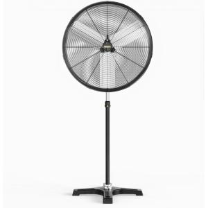 imageROVSUN 30 Inch Industrial Pedestal Fan8600CFM High Velocity and Heavy Duty Standing Fan Metal Fan with Onetouch Oscillating Function Adjustable Height for Shop Patio Garage UL Listed30