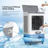 imageROVSUN 4100CFM Portable Air Cooler 132Gal50L Evaporative Swamp Cooler 3IN1 Cooling Fan with Remote Control 3 Speeds 75H Timer amp 4 Ice Box Humidifying Oscillating Fan for Indoor or Outdoor158Gal60L