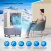 imageROVSUN 4100CFM Portable Air Cooler 132Gal50L Evaporative Swamp Cooler 3IN1 Cooling Fan with Remote Control 3 Speeds 75H Timer amp 4 Ice Box Humidifying Oscillating Fan for Indoor or Outdoor132Gal50L