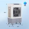 imageROVSUN 4100CFM Portable Air Cooler 132Gal50L Evaporative Swamp Cooler 3IN1 Cooling Fan with Remote Control 3 Speeds 75H Timer amp 4 Ice Box Humidifying Oscillating Fan for Indoor or Outdoor105Gal40L