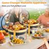 imageROVSUN 5QT Chafing Dishes for Buffet 4 Pack MaifaniteCoatedChafing Dish Buffet Set with Lid Holder for Party Wedding 4 WhiteBlack
