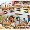 imageROVSUN 5QT Chafing Dishes for Buffet 4 Pack MaifaniteCoatedChafing Dish Buffet Set with Lid Holder for Party Wedding 4 WhiteBlack