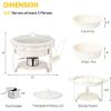 imageROVSUN 5QT Chafing Dishes for Buffet 4 Pack MaifaniteCoatedChafing Dish Buffet Set with Lid Holder for Party Wedding 4 WhiteWhite