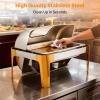 imageROVSUN 9QT Chafing Dishes for Buffet 3 Pack Roll Top Chafing Dish Buffet Set with Glass Window Elegant Gold and Silver Colors Chafers and Buffet Warmers Sets for Parties Weddings Catering EventsGold