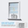 imageROVSUN Smart 14000 BTU Window Air Conditioner with WiFi Energy Saving Window AC Unit with Remote amp App Control amp Timer Function amp Easy Install Kit for Rooms up to 700 Square Feet 115V60Hz White5000 BTU