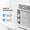 imageROVSUN Smart 14000 BTU Window Air Conditioner with WiFi Energy Saving Window AC Unit with Remote amp App Control amp Timer Function amp Easy Install Kit for Rooms up to 700 Square Feet 115V60Hz White5000 BTU