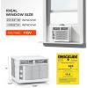 imageROVSUN Smart 14000 BTU Window Air Conditioner with WiFi Energy Saving Window AC Unit with Remote amp App Control amp Timer Function amp Easy Install Kit for Rooms up to 700 Square Feet 115V60Hz White5000 BTU