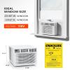 imageROVSUN Smart 14000 BTU Window Air Conditioner with WiFi Energy Saving Window AC Unit with Remote amp App Control amp Timer Function amp Easy Install Kit for Rooms up to 700 Square Feet 115V60Hz White8000 BTU WIFI