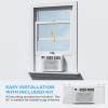 imageROVSUN Smart 14000 BTU Window Air Conditioner with WiFi Energy Saving Window AC Unit with Remote amp App Control amp Timer Function amp Easy Install Kit for Rooms up to 700 Square Feet 115V60Hz White10000 BTU WIFI