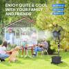 imageROVSUN Max 6500CFM Misting Fan 26Inch High Velocity Industrial Mister with 42L11Gal Water Tank 3 Speed Settings amp Ajustable Mist Value 60 Oscillation For Outdoor Cooling Patio Barn Greenhouse30inch