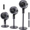 imageROVSUN 43inch Standing Fan for Bedroom 9090Omnidirectional Oscillating Fan 3in1 Pedestal amp Tabletop Fan with 3 Modes 8 Speed 9H Timer Remote and Adjustable Height Air Circulator Dark GreyDark Grey43inch