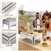imageROVSUN 9QT Chafing Dishes for Buffet3 Pack Roll Top Chafing Dish Buffet SetRectangular Chafers and Buffet Warmers Sets with Glass Lid amp Serving Tong for Parties Weddings Catering Events Rose GoldSilver