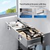 imageROVSUN 48 X 24 Stainless Steel Table with 3 Drawers Backsplash amp Undershelf for Home Kitchen Restaurant Hotel Garage Warehouse 48 X 2442 X 262 Drawers