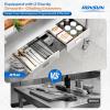 imageROVSUN Stainless Steel Table with Wheels amp Overshelves 48 X 24 NSF Commercial Heavy Duty Pre Table with Drawers amp Adjustable UndershelfMetal Table with Detachable Hooks for Kitchen Restaurant48 x 24