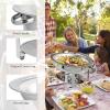imageROVSUN 6QT Oval Chafing Dish for Buffet 4 Pack Stainless Steel Chafing Dish Buffet Set with Glass Lid Chafers and Buffet Warmers Sets Serving Food Warmer for Party Catering Wedding8