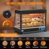 image:imageROVSUN 26 Commercial Food Warmer Display Pizza Warmer 3Tier Electric Countertop Food Warmer wLED Lighting Adjustable Removable Shelves Glass Door Pretzel Warmer for Buffet Restaurant SilverBlack