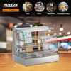image:imageROVSUN 26 Commercial Food Warmer Display Pizza Warmer 3Tier Electric Countertop Food Warmer wLED Lighting Adjustable Removable Shelves Glass Door Pretzel Warmer for Buffet Restaurant SilverSilver