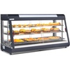 image:imageROVSUN 26 Commercial Food Warmer Display Pizza Warmer 3Tier Electric Countertop Food Warmer wLED Lighting Adjustable Removable Shelves Glass Door Pretzel Warmer for Buffet Restaurant SilverBlack