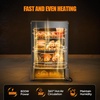 image:imageROVSUN 26 Commercial Food Warmer Display Pizza Warmer 3Tier Electric Countertop Food Warmer wLED Lighting Adjustable Removable Shelves Glass Door Pretzel Warmer for Buffet Restaurant SilverSilver