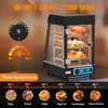 image:imageROVSUN 26 Commercial Food Warmer Display Pizza Warmer 3Tier Electric Countertop Food Warmer wLED Lighting Adjustable Removable Shelves Glass Door Pretzel Warmer for Buffet Restaurant SilverBlack