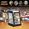 image:imageROVSUN 26 Commercial Food Warmer Display Pizza Warmer 3Tier Electric Countertop Food Warmer wLED Lighting Adjustable Removable Shelves Glass Door Pretzel Warmer for Buffet Restaurant SilverBlack