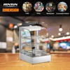 image:imageROVSUN 26 Commercial Food Warmer Display Pizza Warmer 3Tier Electric Countertop Food Warmer wLED Lighting Adjustable Removable Shelves Glass Door Pretzel Warmer for Buffet Restaurant SilverSilver