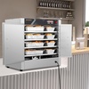 image:imageROVSUN 4Tier Pizza Warmer Hot Box Food Warmer wRemovable Shelves Water Tray Pretzel Warmer Hot Holding Cabinet Commercial Electric Food Warmer Countertop for Catering Buffet Restaurant 110V 800W4 TierDouble Door