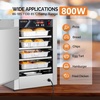 image:imageROVSUN 4Tier Pizza Warmer Hot Box Food Warmer wRemovable Shelves Water Tray Pretzel Warmer Hot Holding Cabinet Commercial Electric Food Warmer Countertop for Catering Buffet Restaurant 110V 800W4 TierSingle Door