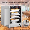 image:imageROVSUN 4Tier Pizza Warmer Hot Box Food Warmer wRemovable Shelves Water Tray Pretzel Warmer Hot Holding Cabinet Commercial Electric Food Warmer Countertop for Catering Buffet Restaurant 110V 800W4 TierSingle Door