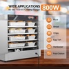 image:imageROVSUN 4Tier Pizza Warmer Hot Box Food Warmer wRemovable Shelves Water Tray Pretzel Warmer Hot Holding Cabinet Commercial Electric Food Warmer Countertop for Catering Buffet Restaurant 110V 800W4 TierDouble Door
