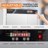 image:imageROVSUN 4Tier Pizza Warmer Hot Box Food Warmer wRemovable Shelves Water Tray Pretzel Warmer Hot Holding Cabinet Commercial Electric Food Warmer Countertop for Catering Buffet Restaurant 110V 800W4 TierDouble Door