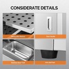 image:imageROVSUN 4Tier Pizza Warmer Hot Box Food Warmer wRemovable Shelves Water Tray Pretzel Warmer Hot Holding Cabinet Commercial Electric Food Warmer Countertop for Catering Buffet Restaurant 110V 800W4 TierDouble Door