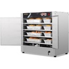 image:imageROVSUN 4Tier Pizza Warmer Hot Box Food Warmer wRemovable Shelves Water Tray Pretzel Warmer Hot Holding Cabinet Commercial Electric Food Warmer Countertop for Catering Buffet Restaurant 110V 800W4 TierDouble Door