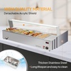 image:imageROVSUN 48QT Electric Commercial Food Warmer 6Pan Steam Table 8QTPan Stainless Steel Bain Marie Countertop wGlass Shield Temperature Control amp Lid for Buffet Restaurant 110V 1500W48QTCountertop