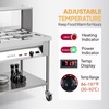 image:imageROVSUN 48QT Electric Commercial Food Warmer 6Pan Steam Table 8QTPan Stainless Steel Bain Marie Countertop wGlass Shield Temperature Control amp Lid for Buffet Restaurant 110V 1500W96QTFreestanding