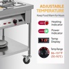 image:imageROVSUN 48QT Electric Commercial Food Warmer 6Pan Steam Table 8QTPan Stainless Steel Bain Marie Countertop wGlass Shield Temperature Control amp Lid for Buffet Restaurant 110V 1500W72QTFreestanding