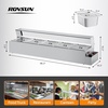 image:imageROVSUN 96QT Electric Commercial Food Warmer 1700W 8Pan Steam Table 12QTPan Stainless Steel Bain Marie wAcrylic Shield Temperature Control amp Lid for Buffet Restaurant60QT