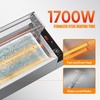 image:imageROVSUN 96QT Electric Commercial Food Warmer 1700W 8Pan Steam Table 12QTPan Stainless Steel Bain Marie wAcrylic Shield Temperature Control amp Lid for Buffet Restaurant60QT