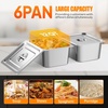 image:imageROVSUN 96QT Electric Commercial Food Warmer 1700W 8Pan Steam Table 12QTPan Stainless Steel Bain Marie wAcrylic Shield Temperature Control amp Lid for Buffet Restaurant72QT
