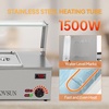 image:imageROVSUN 96QT Electric Commercial Food Warmer 1700W 8Pan Steam Table 12QTPan Stainless Steel Bain Marie wAcrylic Shield Temperature Control amp Lid for Buffet Restaurant48QT