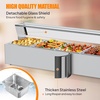 image:imageROVSUN 96QT Electric Commercial Food Warmer 1700W 8Pan Steam Table 12QTPan Stainless Steel Bain Marie wAcrylic Shield Temperature Control amp Lid for Buffet Restaurant60QT