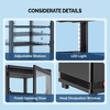 image:imageROVSUN 3 CuFt Refrigerator Display Case NSF ETL Refrigerated Display Case Commercial Countertop Refrigerator wLED Lighting Auto Defrosting Aircooling Rear Sliding Door for Cafe RestaurantBlack