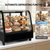 image:imageROVSUN 3 CuFt Refrigerator Display Case NSF ETL Refrigerated Display Case Commercial Countertop Refrigerator wLED Lighting Auto Defrosting Aircooling Rear Sliding Door for Cafe RestaurantBlack