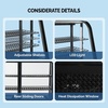 image:imageROVSUN 35 CuFt Commercial Display Refrigerator ETL NSF Certified Refrigerator Display Case Countertop Pastry Display Case wLED Aircooling Automatic Defrost Rear Sliding Door for Cafe RestaurantBlack