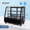 image:imageROVSUN 35 CuFt Commercial Display Refrigerator ETL NSF Certified Refrigerator Display Case Countertop Pastry Display Case wLED Aircooling Automatic Defrost Rear Sliding Door for Cafe RestaurantBlack