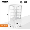 image:imageROVSUN 35 CuFt Commercial Display Refrigerator ETL NSF Certified Refrigerator Display Case Countertop Pastry Display Case wLED Aircooling Automatic Defrost Rear Sliding Door for Cafe RestaurantWhite