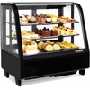 image:imageROVSUN 35 CuFt Commercial Display Refrigerator ETL NSF Certified Refrigerator Display Case Countertop Pastry Display Case wLED Aircooling Automatic Defrost Rear Sliding Door for Cafe RestaurantBlack